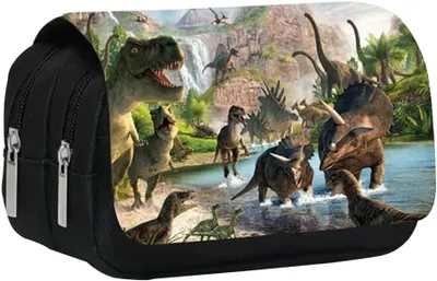 Produktbild von Federmäppchen Dino, große Kapazität, 20 x 17 x 7,5 cm, für Jungen