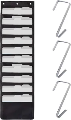 Imagen del producto de Organizador de pared con 10 compartimentos grandes, de 120 x 36 cm, resistente al agua, para uso doméstico