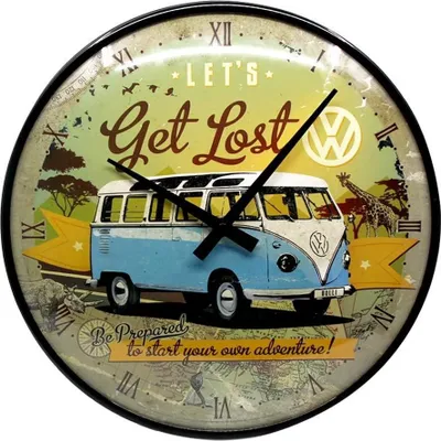 Produktbild von Nostalgic-Art - Wanduhr - Volkswagen - VW Bulli - Let's Get Lost