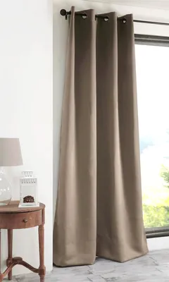 Immagine prodotto di Design 91 135x250 Parisa capuccino tenda oscurante con gommini in un unico colore