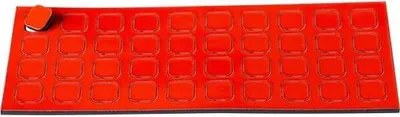 Produktbild von Magnetische Symbole Quadrat 9x9mm VE=40 Stück rot
