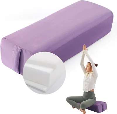 Productafbeelding van Rechthoekig yogabolsterkussen met draaggreep