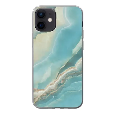 Produktbild von MuchoWow® Handyhülle Schutzhülle Hülle für iPhone 12 Naturstein - Mineralien - Chic Silikon Softcase Handy Hülle - Schutzhülle