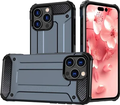 Produktbild von Hybrid Armor Case für iPhone 16 Pro - Blau