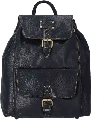 Produktbild von The Skandinavian Brand Backpack Leather schwarz