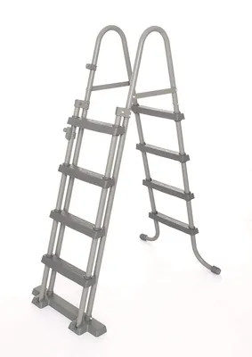 Produktbild von Bestway Flip & Lock Sicherheitsleiter 76 x 118,5 x 163 cm für 122 cm hohe abnehmbare Pools