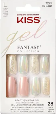 Image de KISS | Ongles artificiels KGF09 - Rose - Facile à utiliser - Manucure rapide - 28 pièces