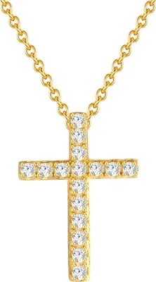 Produktbild von Rafaela Donata Halskette Kreuz Sterling Silber Zirkonia 40,0 cm Basiskette + 5,0 cm Verlängerung 50110205