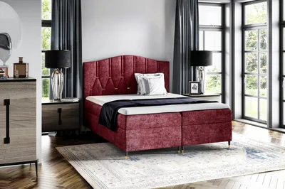 Obrázek produktu pro Kontinentální postel OFRI - 160x200, červená + topper