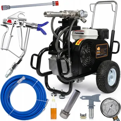 Productafbeelding van Tornado Pro RTG6 UltraSpray Airless Verfspuit Benzine – 6,6 KM, 7,3 L/min | 3300 PSI | Slang 15 m 3/8"