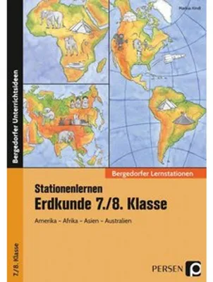 Obrázok produktu pre Stationenlernen Erdkunde 7./8. Klasse