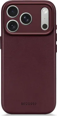 Immagine prodotto di Custodia MagSafe per Apple iPhone 17 Pro Max - Cover posteriore Decoded in vera pelle - Dark Ruby