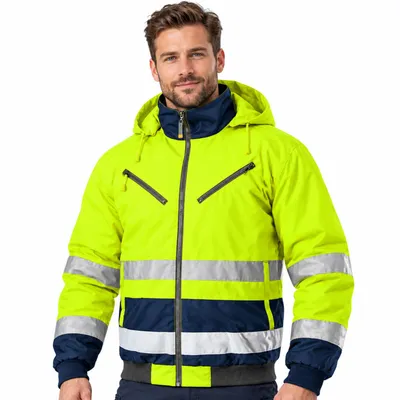 Produktbild von NEO TOOLS High Visibility Pro Hi-Vis Jacket - Jacke mit Reflektoren - Wasserdichte Isoliert – Color: Gelb  -  Gr. M