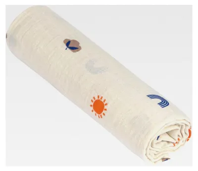 Produktbild von Baby Puckdecke Spuckdecke Pucktuch Mulltuch Baumwolle 120 x 120 cm