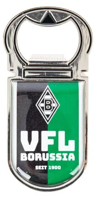 Magnetischer Flaschenöffner mit Vereinslogo, 4,5 x 9 cm, Metall