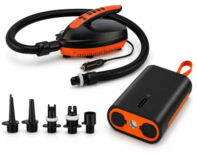 Produktbild von SkinStar Elektrische Luftpumpe 16 PSI inkl. 12V Powerbank für SUP Kajak Camping