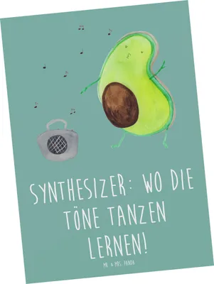 Produktbild von Mr. & Mrs. Panda Postkarte Synthesizer Tanz - Meeresbrise - Geschenk, Lernen, Fotokarte, Melodien, Instrument, Tanzen, Postkarten, Töne, Musik, Ansichtskarten, Grußkarte