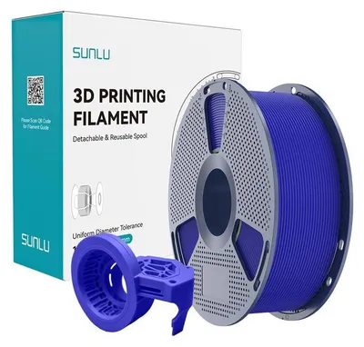 Zdjęcie produktu dla Filament Sunlu PETG High Speed Matte, 1,75 mm, 1 kg – kolor: niebieski
