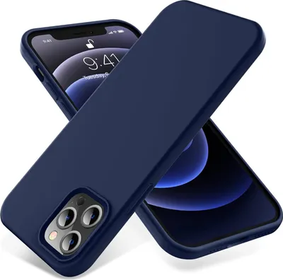 Obrázok produktu pre Puzdro pre Apple iPhone 12 Pro Max Puzdro Silikónové Námornícka modrá s mikrovláknom