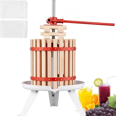 Zdjęcie produktu dla Fruitpers - 11L - RVS Poręczna sokowirówka - Druivenpers & Wijnpers - Z dźwignią - Obsługa ręczna