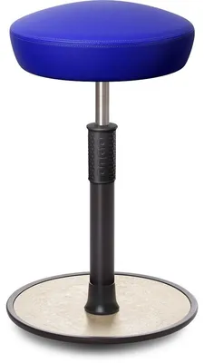 Produktbild von Sitz- Stehhocker Free Tall Hutsitz skai Kunstleder Blau schwarz /cremeweiß.