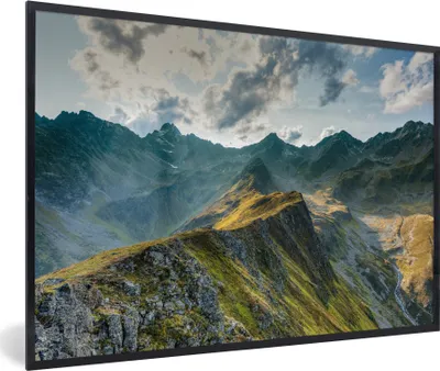 Produktbild von MuchoWow® MuchoWow® Gerahmtes Poster Die Alpen in Österreich 30x20 cm - Poster mit zchwarzem Bilderrahmen - Kunstdruck - Bild-Poster