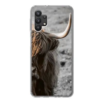 Produktbild von MuchoWow® Handyhülle Schutzhülle Hülle für Samsung Galaxy A32 5G Schottische Highlander - Kühe - Natur Silikon Softcase Handy Hülle - Softcase