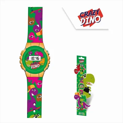 Zdjęcie produktu dla Zegarek na rękę [cyfrowy], dinozaury