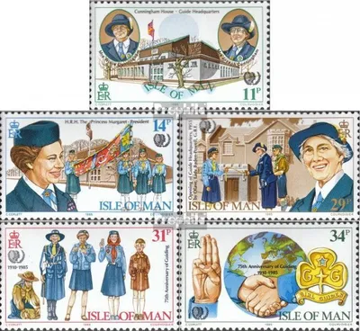Produktbild von Briefmarken GB - Isle of Man 1985 Mi 272-276 (kompl.Ausg.) postfrisch Pfadfinderinnen