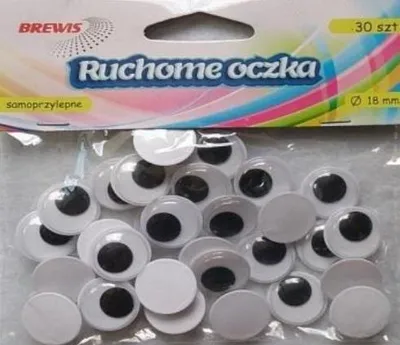 Produktbild von Wackelaugen 18 mm, 30 Stk. (Schul- und Schrein, Bastelartikel)