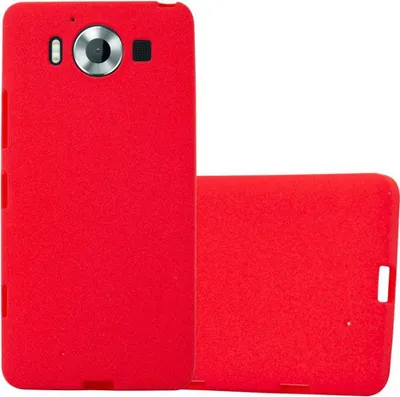 Obrázek produktu pro Cadorabo Ochranný kryt pro Nokia Lumia 950 Case in Red Pouzdro na mobilní telefon TPU Etui Cover Case