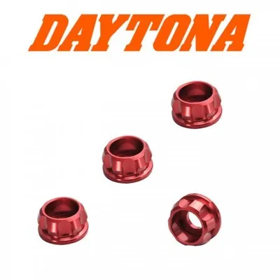 Zdjęcie produktu dla Konischer Zierring Alu Rot 6mm 4Stck