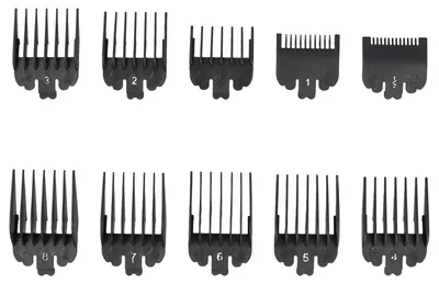 Image de Ensemble de 10 accessoires de coupe pour tondeuse, de 1,5 mm à 25 mm