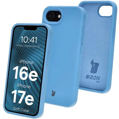 Produktbild von Bizon Soft Case Apple iPhone 16e blau