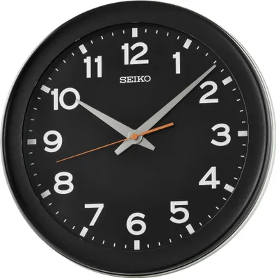 Immagine prodotto di Seiko QXA835K Orologio da parete al quarzo nero Facile da leggere