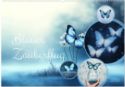 Produktbild von Blauer Zauberflug (Wandkalender 2026 DIN A2 quer), CALVENDO Monatskalender