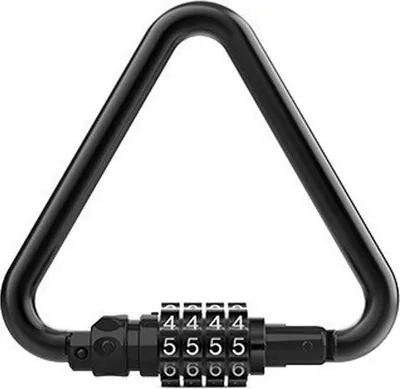 Immagine prodotto di INF Lucchetto a Combinazione a Moschettone Antifurto per Bici, Caschi e Altro Nero