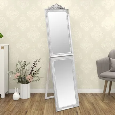 Produktbild von vidaXL Standspiegel Silbern 45x180 cm