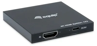 Immagine prodotto di Equip 332715 Equip HDMI Splitter 1.4 2 Port Ultra Slim 4K/30Hz schwarz EndlessOS
