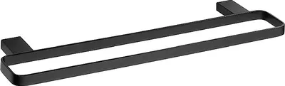 Produktbild von BERO Doppelhandtuchhalter Messing Schwarz 500x20x132 mm für Bad & Küche >> zum Bohren