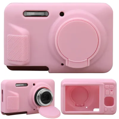 Image de Étui en silicone pour appareil photo numérique, rose