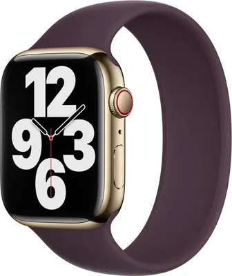 Image de Apple Solo Strap en silicone pour l'Apple Watch | 44/45/46/49 mm - Taille 12 - Dark Cherry