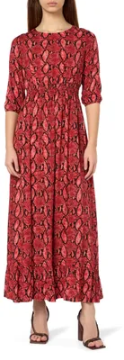 Image de Robe longue Damen 19222911-NA03, couleur rouge serpent, taille S