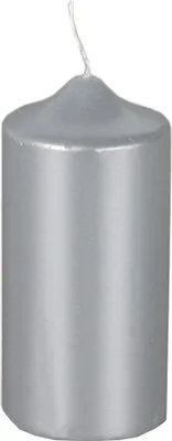 Image de PAPSTAR Weihnachts-Stumpenkerze, silber