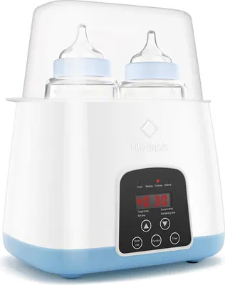 Produktbild von Baby Flaschenwärmer, 6 in 1 Smart Thermostat Baby Speisenwärmer mit schneller Erwärmung Milch inkl.LED Anzeige und Temperaturregelung, Sterilisator für Babyflaschen, BPA frei MEHRWEG, Konstante Temperatur in 24h