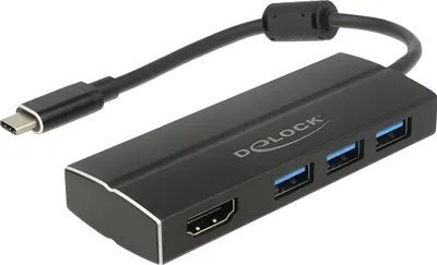 Image de DELOCK Adapter USB3.1 Gen1/C > 3x USB3.0/A + HDMI 4K 30Hz