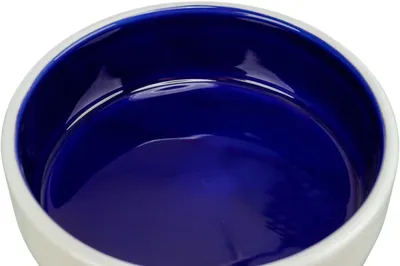 Produktbild von TRIXIE Napf, Keramik, 0,3 l / Ø 13 cm, creme / blau