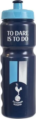 Image de Tottenham Hotspur FC - Bouteille d'eau "To Dare Is To Do" CS1471 (Taille unique, Taille unique) (Bleu marine/Blanc)
