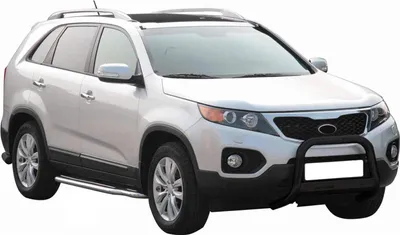 Zdjęcie produktu dla Listwa ochronna przedniego zderzaka do Kia Sorento 2009-2012 ø63mm stalowa czarna ochronna