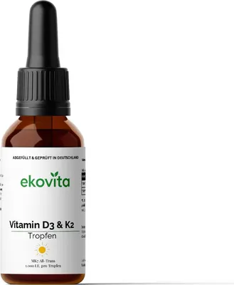 Produktbild von Vitamin D3 + K2 - 1,700 Drops (1,000 I.U.) - 50ml